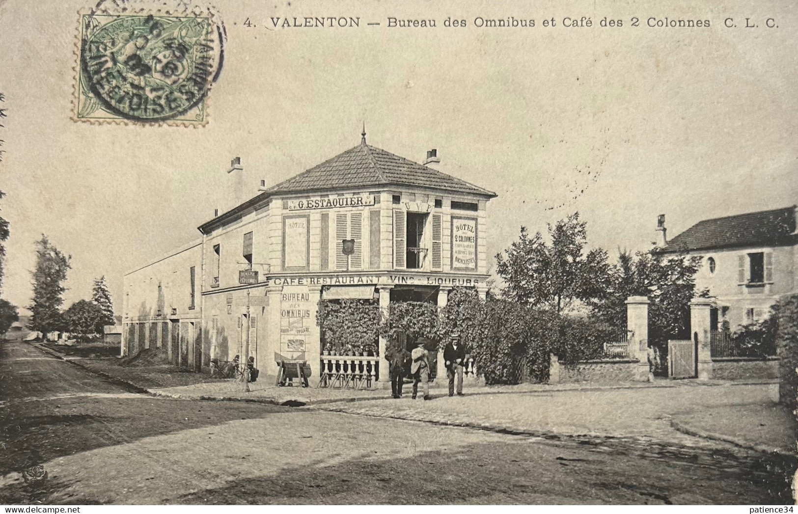 94 - VALENTON - Bureau Des Omnibus Et Café Des 2 Colonnes - Valenton