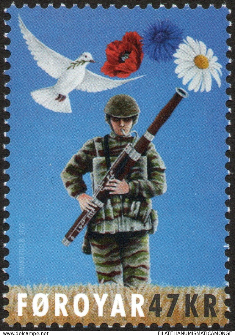 Feroe 2023 Correo 1063 **/MNH Un Himno Por La Paz  - Färöer Inseln