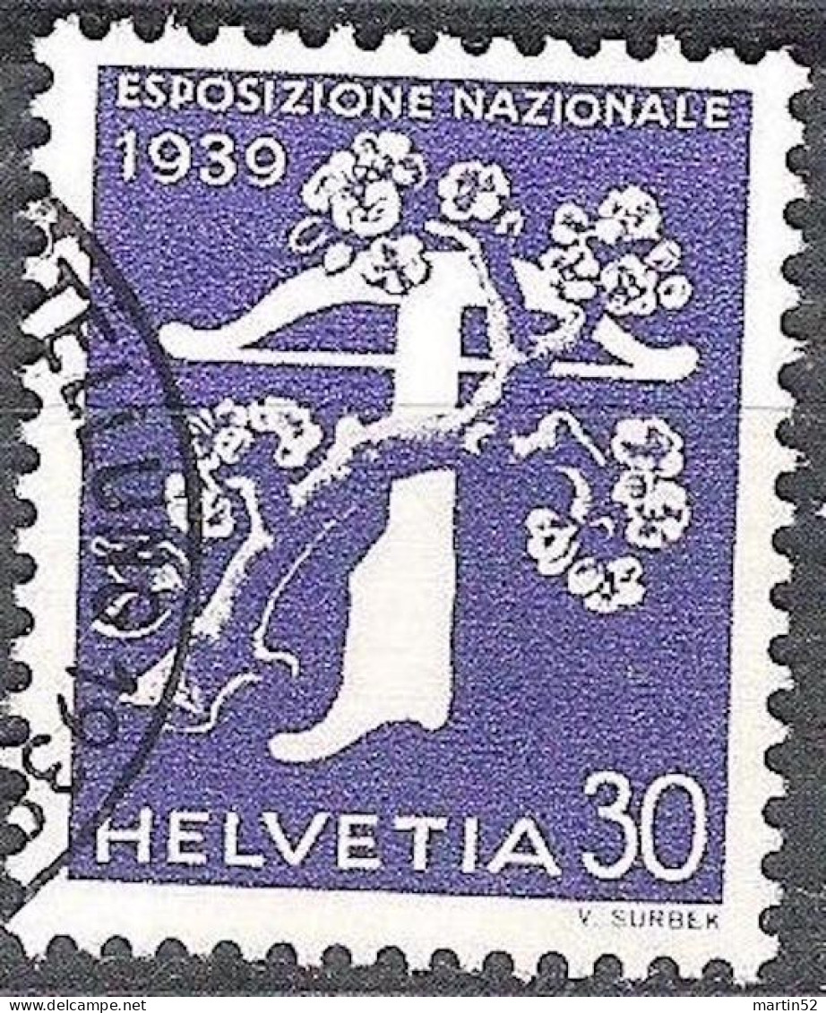 Schweiz Suisse 1939: Landi  ESPOSIZIONE NAZIONALE Zu 239 Mi 355 Yv 340 ⊙ ZÜRICH 1939 LANDESAUSSTELLUNG (Zu CHF 18.00) - Oblitérés