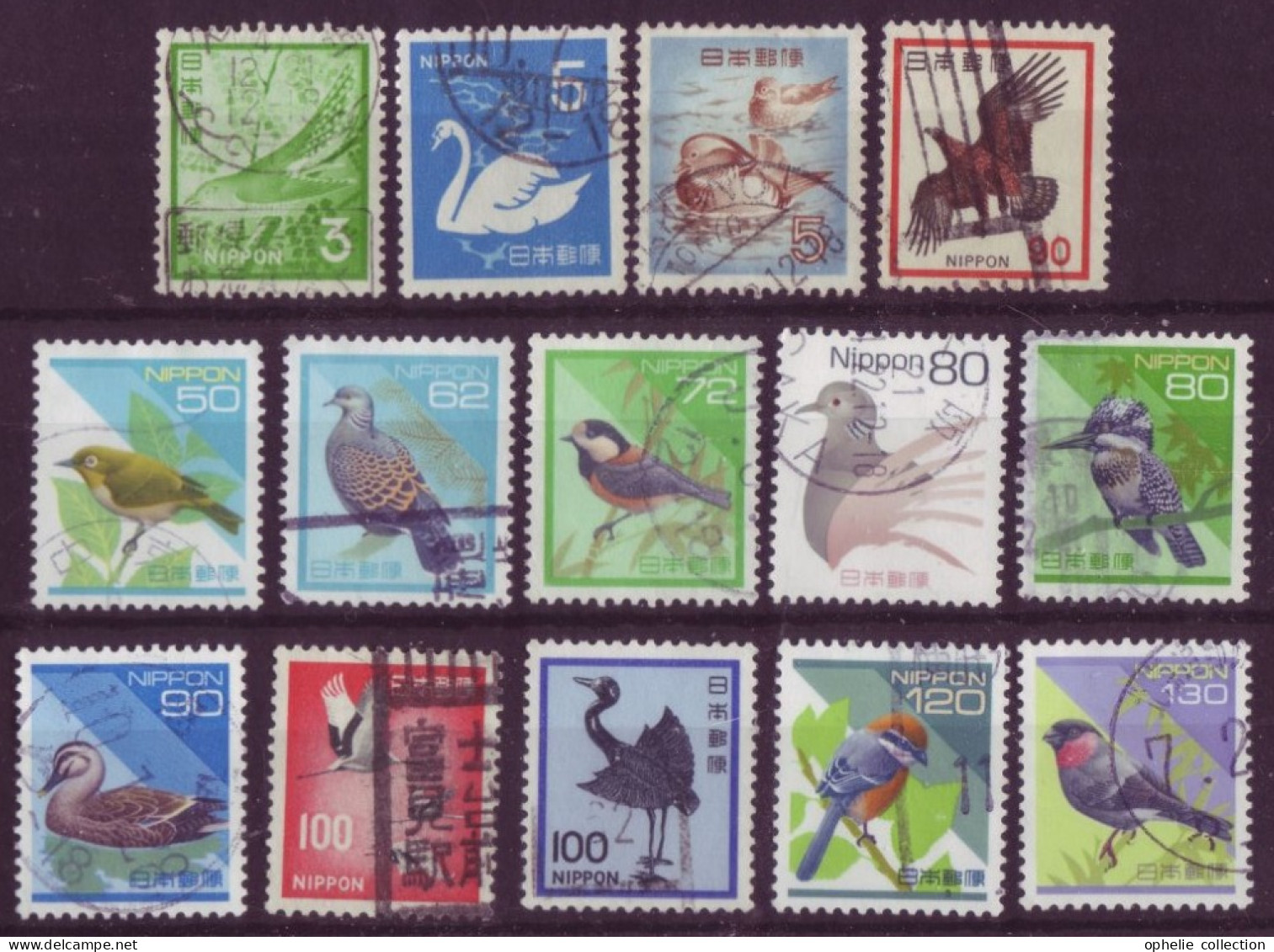 Asie - Japon - Oiseaux  - 14 Timbres Différents - 7002 - Sonstige & Ohne Zuordnung