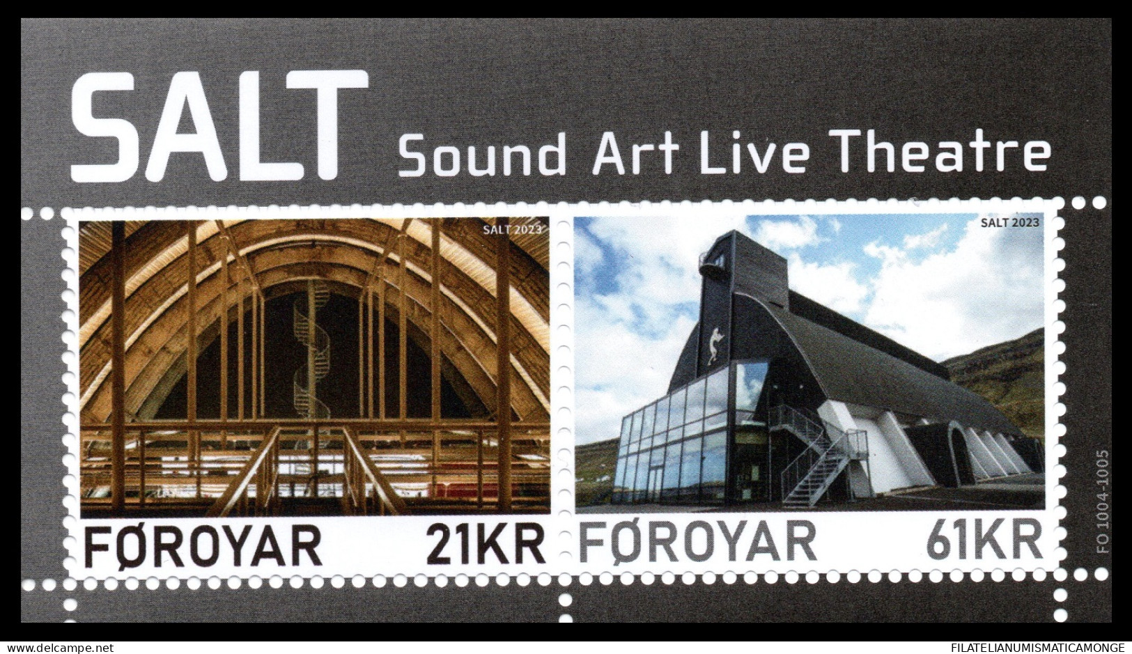 Feroe 2023 Correo Z2312 HB **/MNH Teatro Del Arte Y Sonido En Vivo - HB  - Faroe Islands