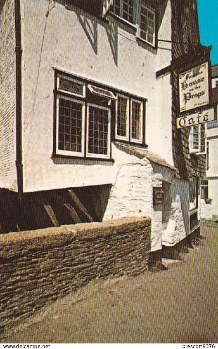 The House On Props, Polperro  - Cornwall - Unused Postcard - Cor4 - Other & Unclassified