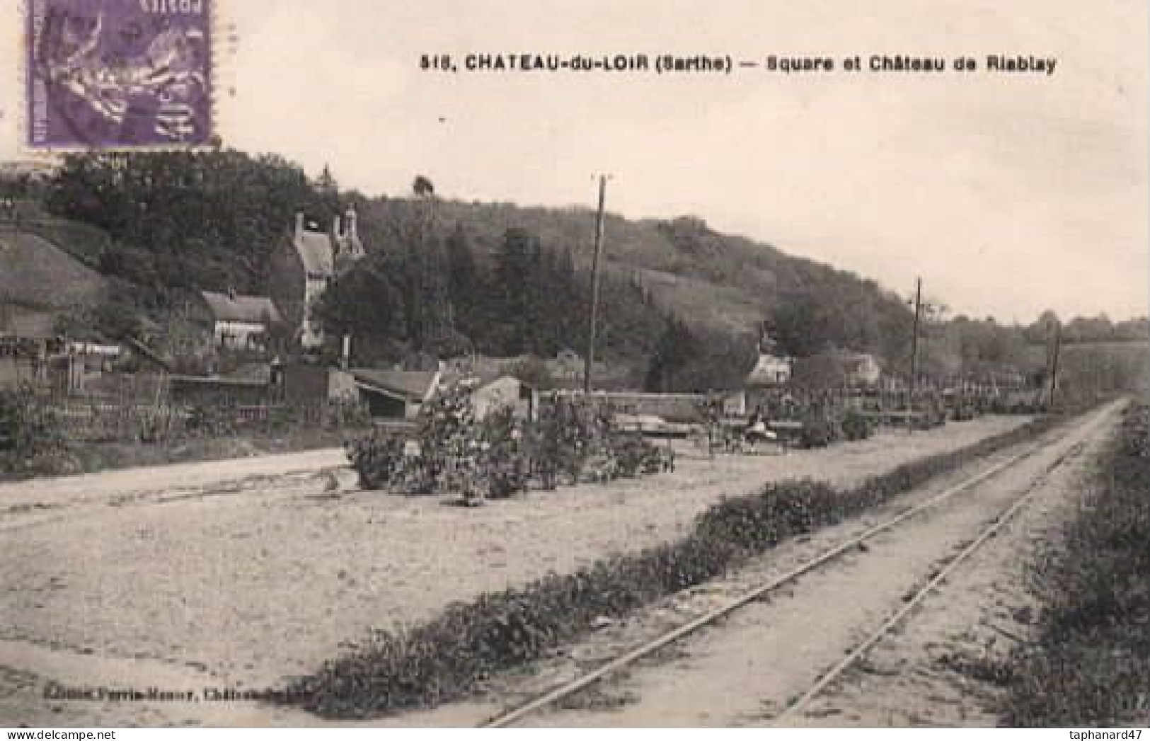 . 72 . CHÂTEAU-du-LOIR . Square Et Château De Riablay . Voie . - Chateau Du Loir