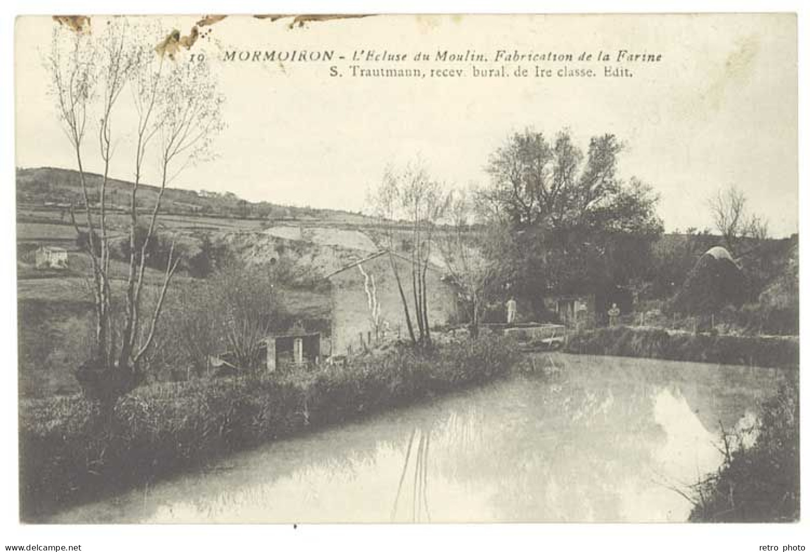 Cpa Vaucluse - Mormoiron - L'écluse Du Moulin, Fabrication De La Farine ... - Mormoiron