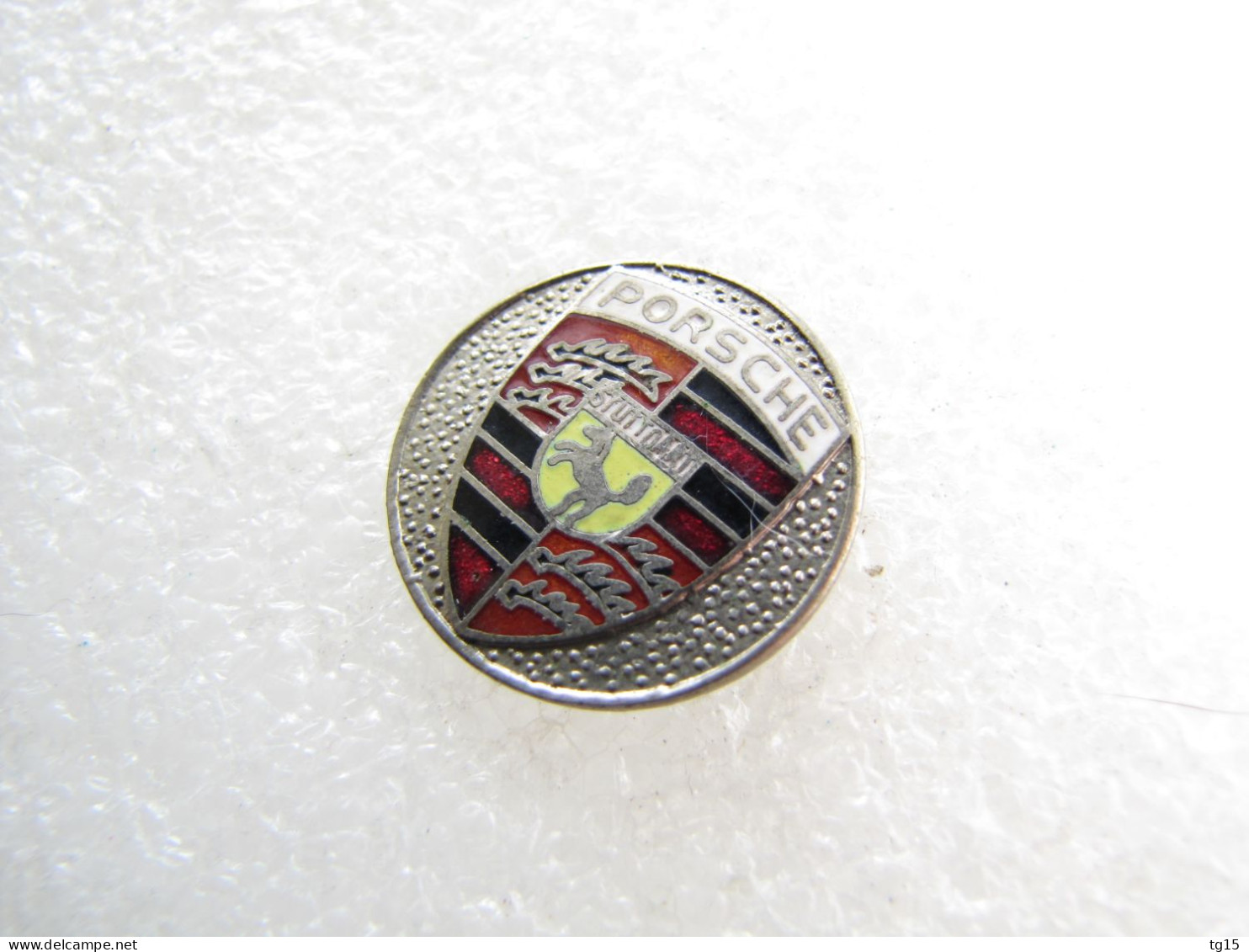 RARE PIN'S   LOGO  PORSCHE   Email Grand Feu  Ø 21 Mm - Porsche