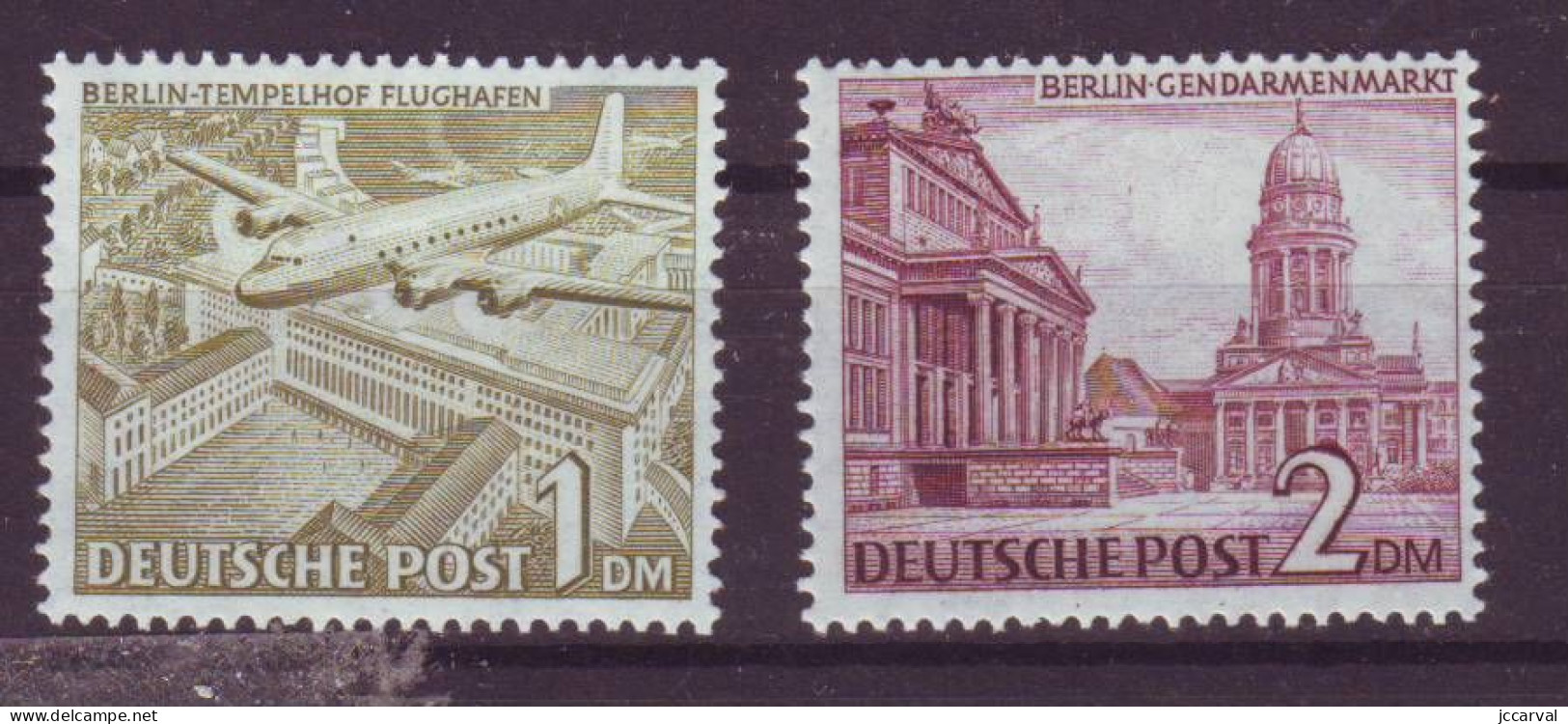 Y&TAllemagne Berlin N°43-44 Y&T Neuf Sans Charnière Mais Adhérence Noire Au Dos Cote ** 125€, *40€ - Unused Stamps