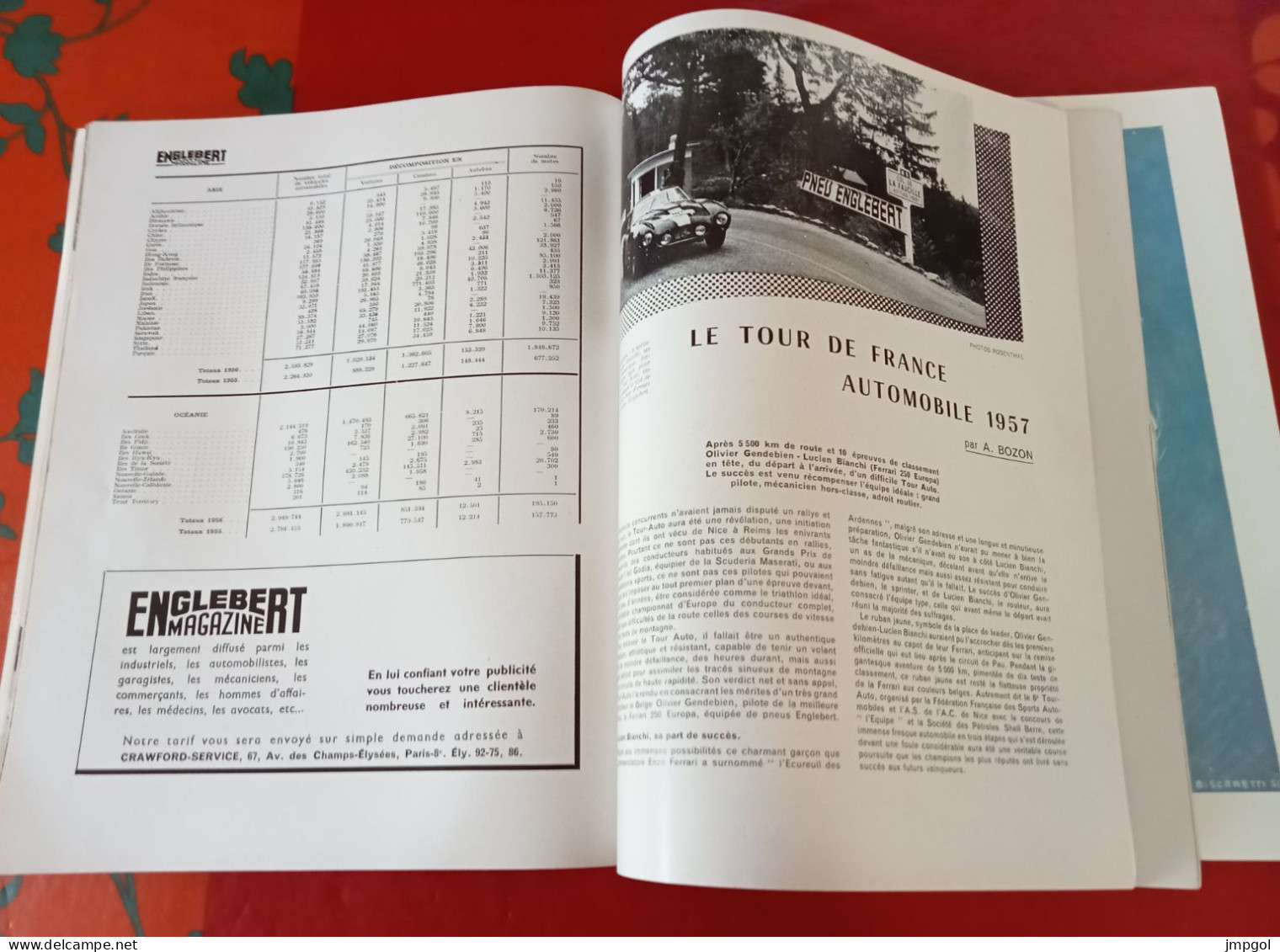 Englebert Magazine n°92 Nov 1957 Salon Paris Auto Poids Lourds Moto Tourisme Velay Vivarais Expo Bruxelles 1958