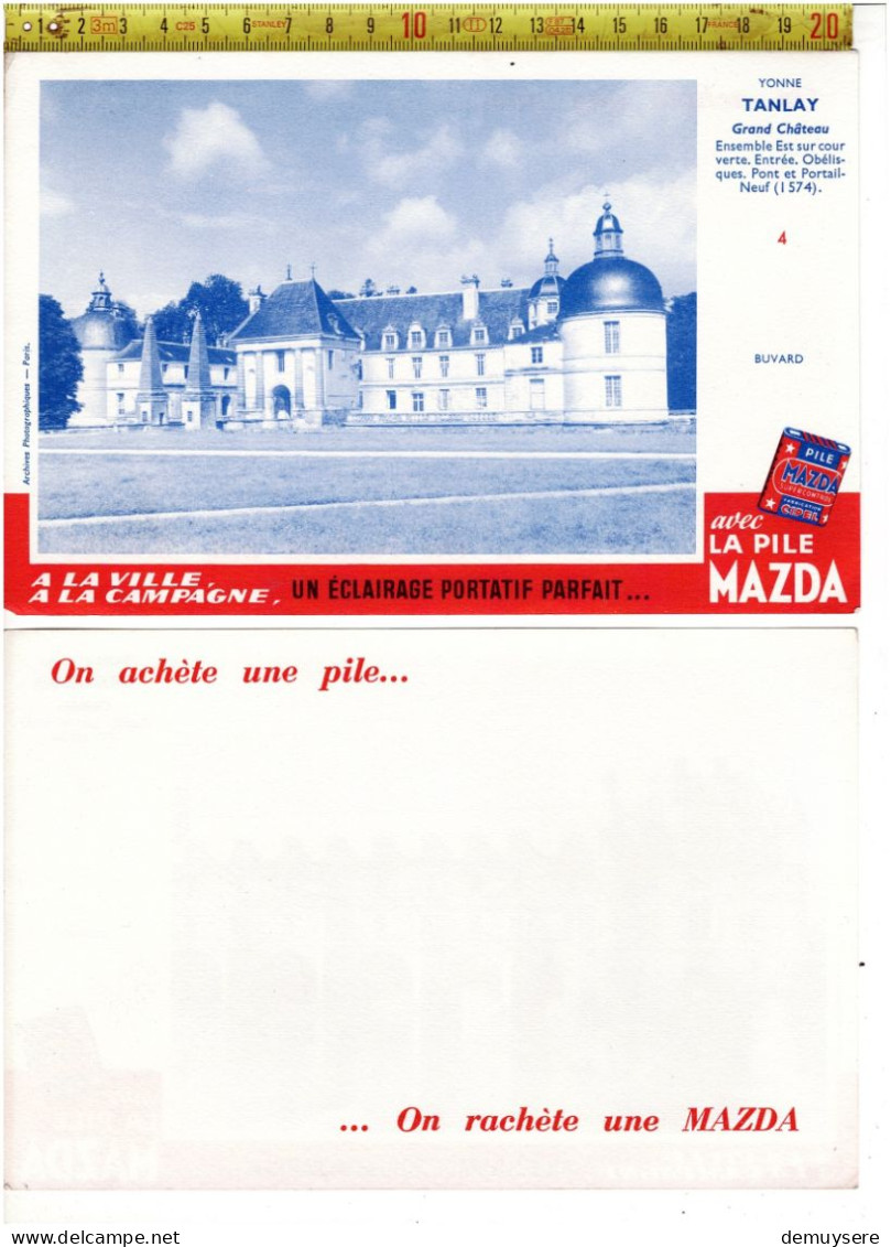 SOLDE 2003 -  PILE MAZDA - YVONNE TANLAY GRAND  CHATEAU   - BUVARD - Advertising