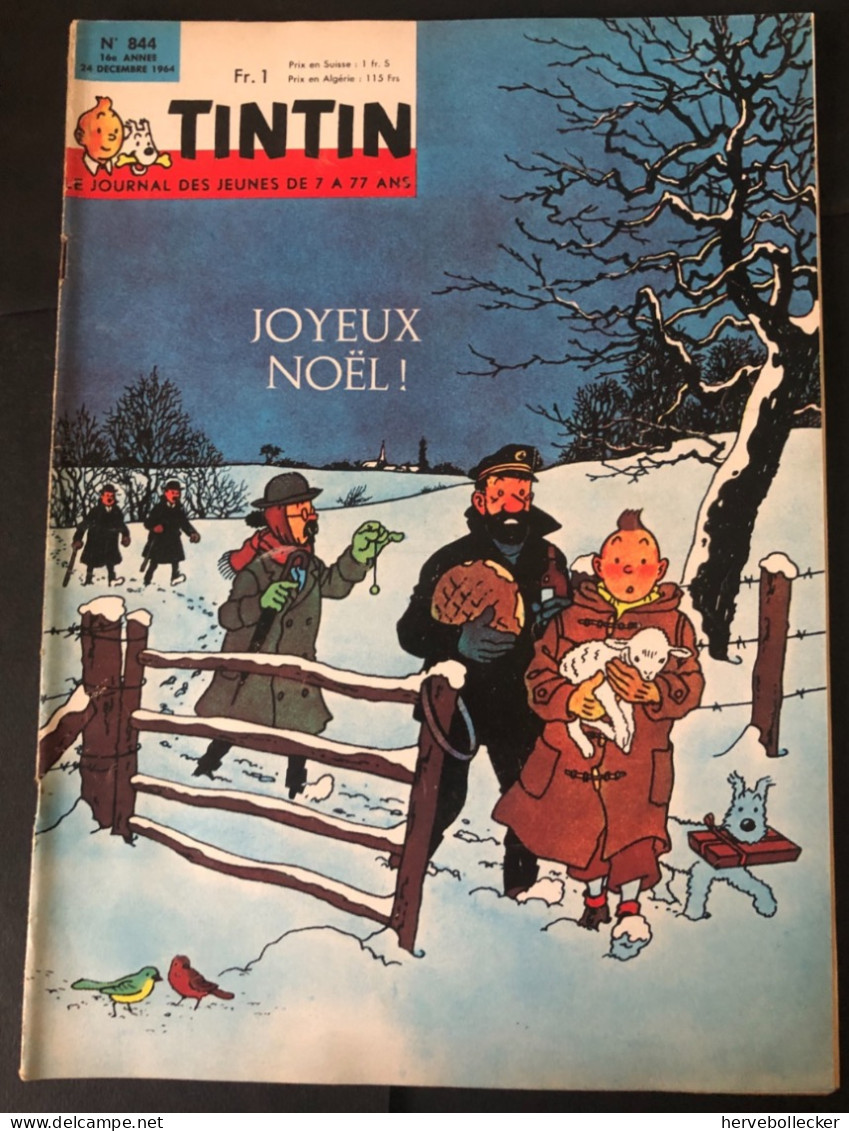 TINTIN Le Journal Des Jeunes N° 844  - 1964 - Tintin