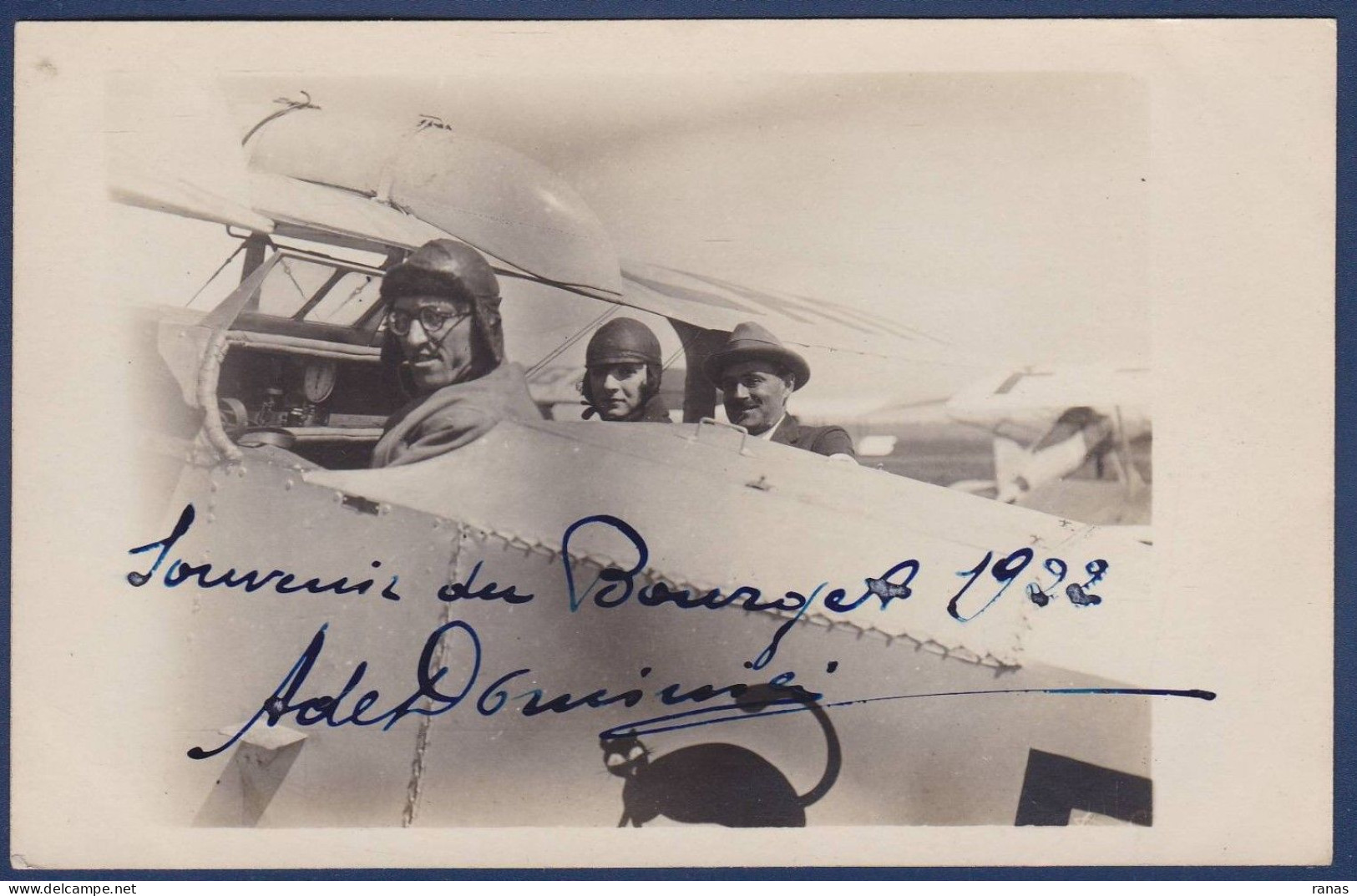 CPA Autographe Signature De Armando De Dominicis Italien Italie Aviateur Aviation Carte Photo - Aviateurs & Astronautes