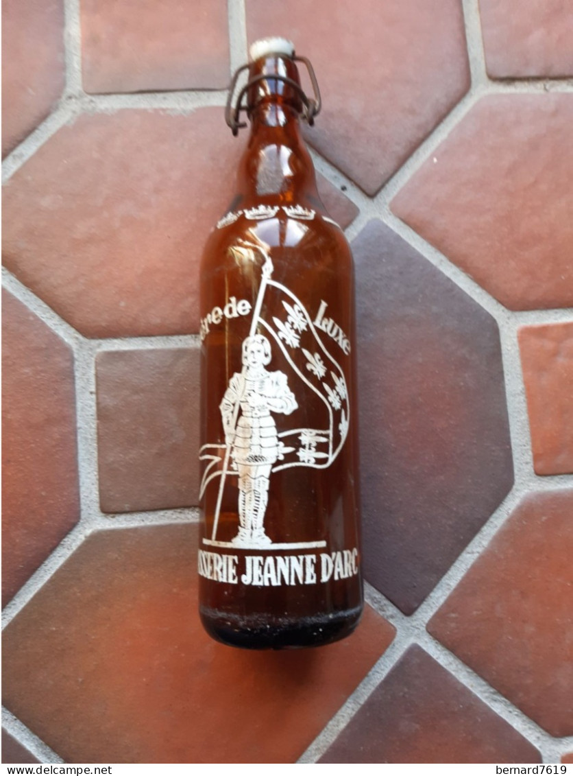 Bouteille De Biere-  100 Cl  - Brasserie Jeanne D'arc Ronchin Pres Lille 59 - Bière