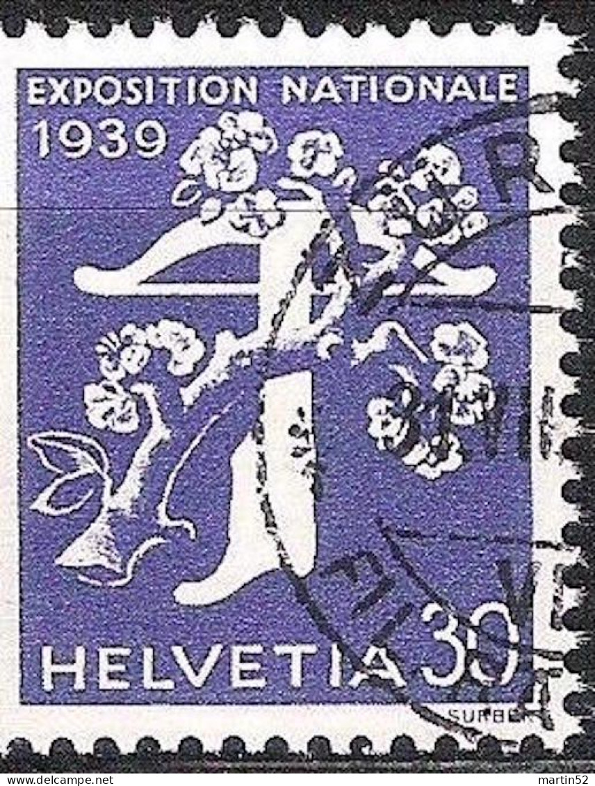 Schweiz Suisse 1939: Landi EXPOSITION NATIONALE Zu 235 Mi 351 Yv 332 Mit ⊙ ZÜRICH 31.VIII.39 (Zu CHF 16.00) - Used Stamps