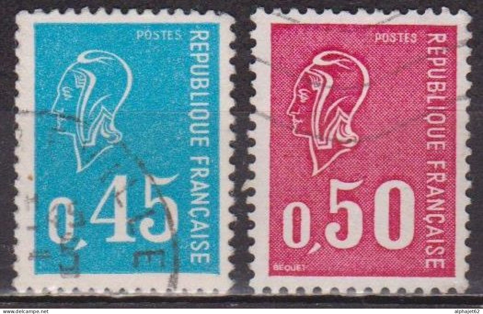 Type Marianne De Béquet - FRANCE - N° 1663-1664 - 1971 - Used Stamps
