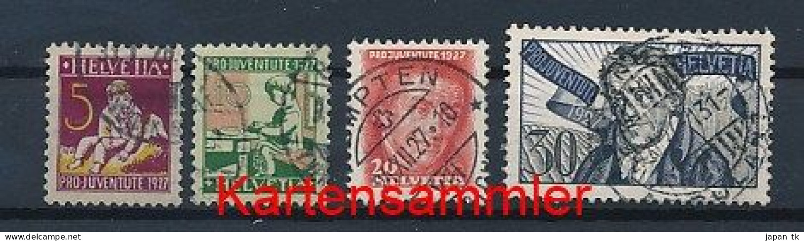 SCHWEIZ Mi. Nr. 222-225 „Pro Juventute“ - Siehe Scan - Used - Used Stamps