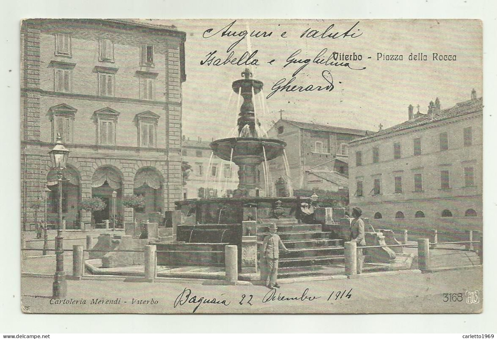 VITERBO - PIAZZA DELLA ROCCA   - VIAGGIATA FP - Viterbo