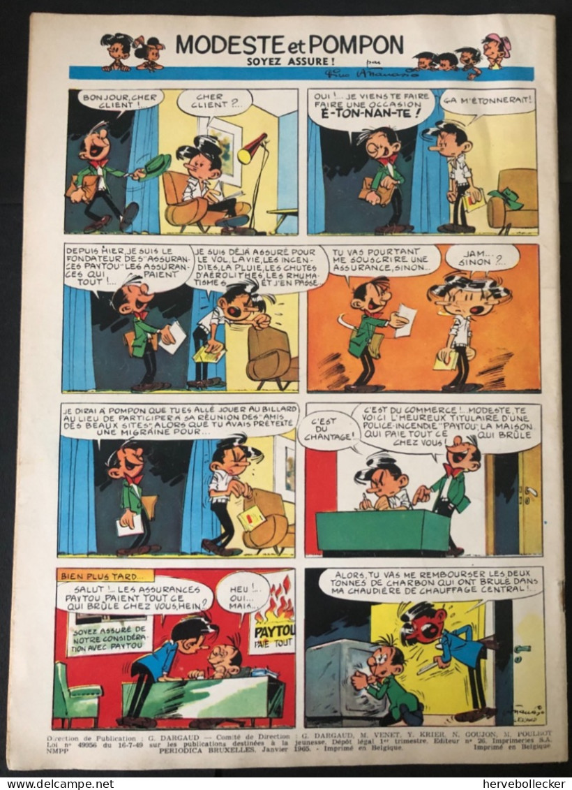 TINTIN Le Journal Des Jeunes N° 849  - 1965 - Tintin