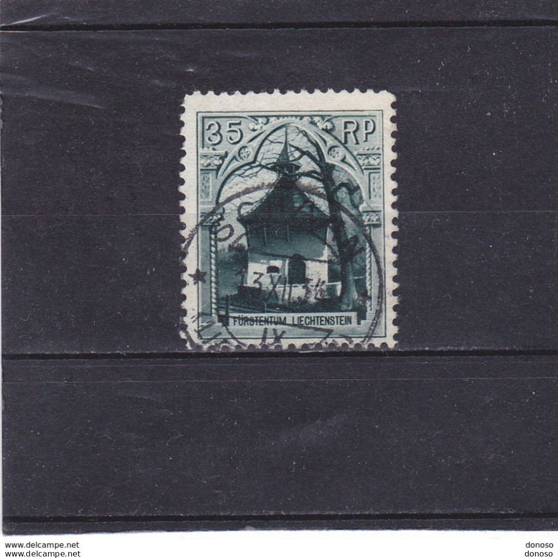 LIECHTENSTEIN 1930 CHAPELLE DE ROFENBERGER  Yvert 100, Michel 100 Oblitéré, Cote : 20 Euros - Usati