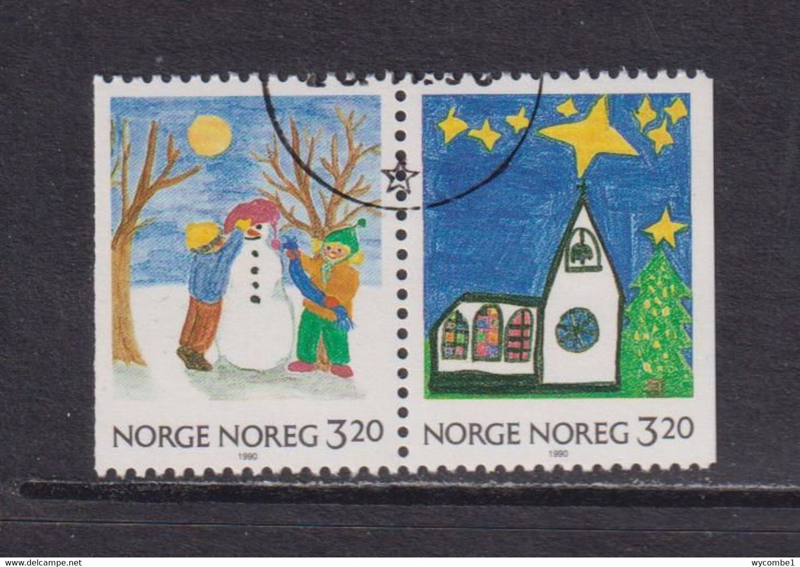 NORWAY - 1990 Christmas Booklet Pair Used As Scan - Usados