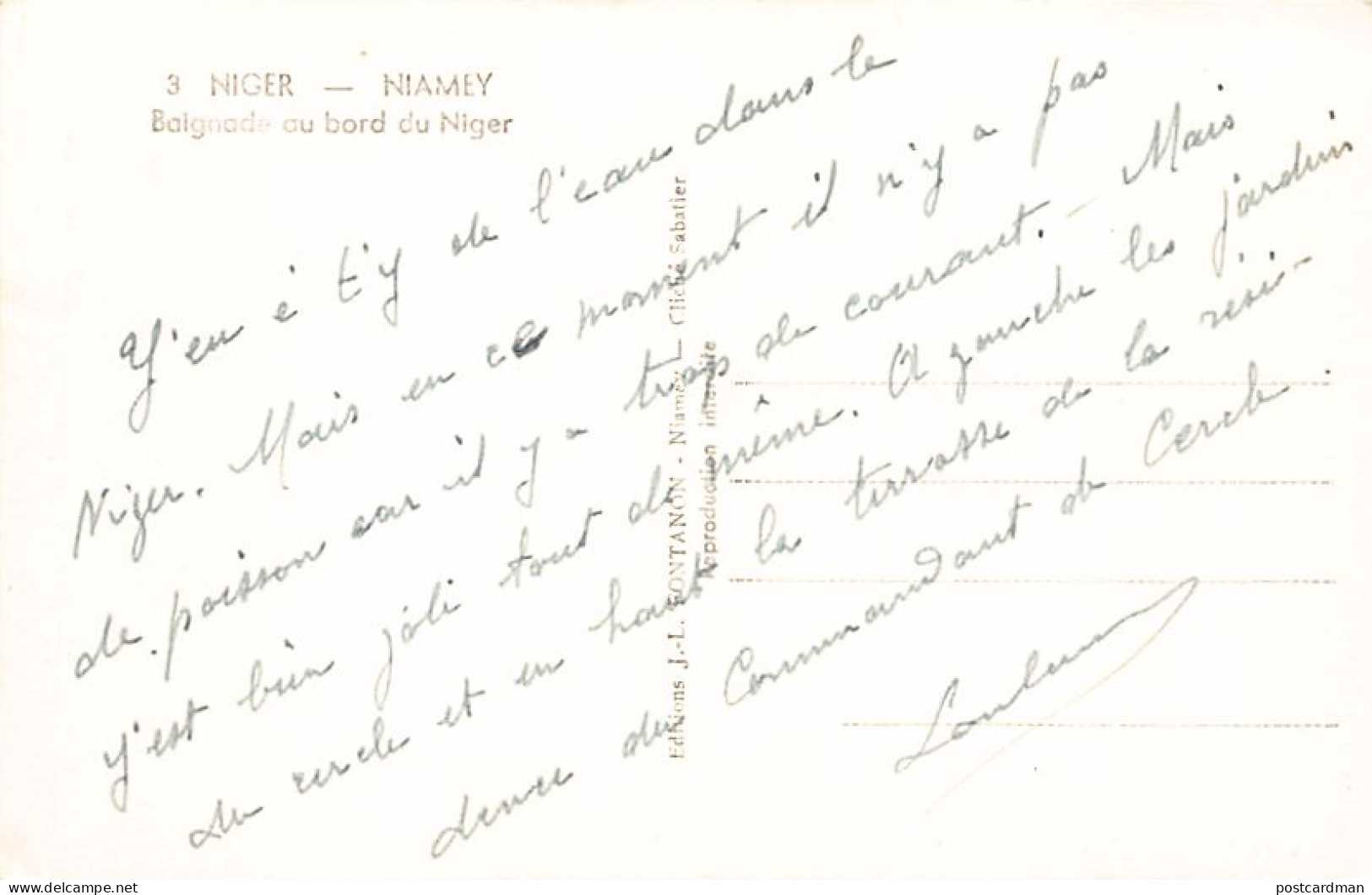 Niger - NIAMEY - Baignade Au Bord Du Fleuve Niger - Ed. J. L. Fontanon 3 - Níger