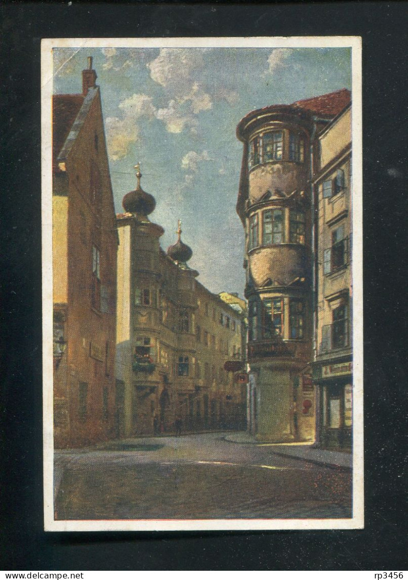 "OESTERREICH" 1925, Color-AK "LINZ A.D.", Kuenstler-Karte Nr. 7007/20 (R1094) - Linz