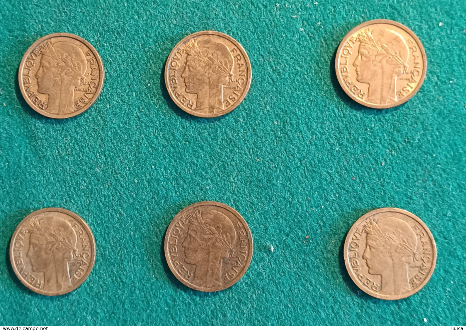 FRANCIA 1 Franc   6 Monete Anni Diversi - 1 Franc