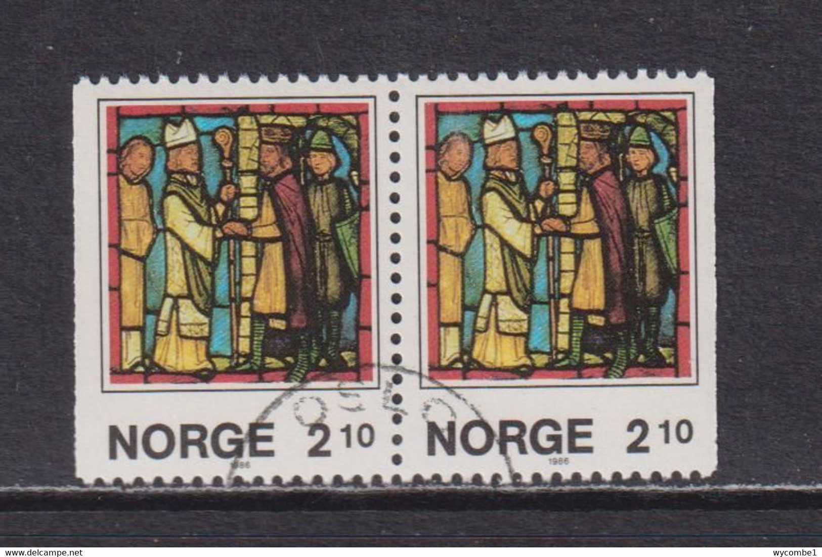 NORWAY - 1986 Christmas 2k10  Booklet Pair  Used As Scan - Gebraucht