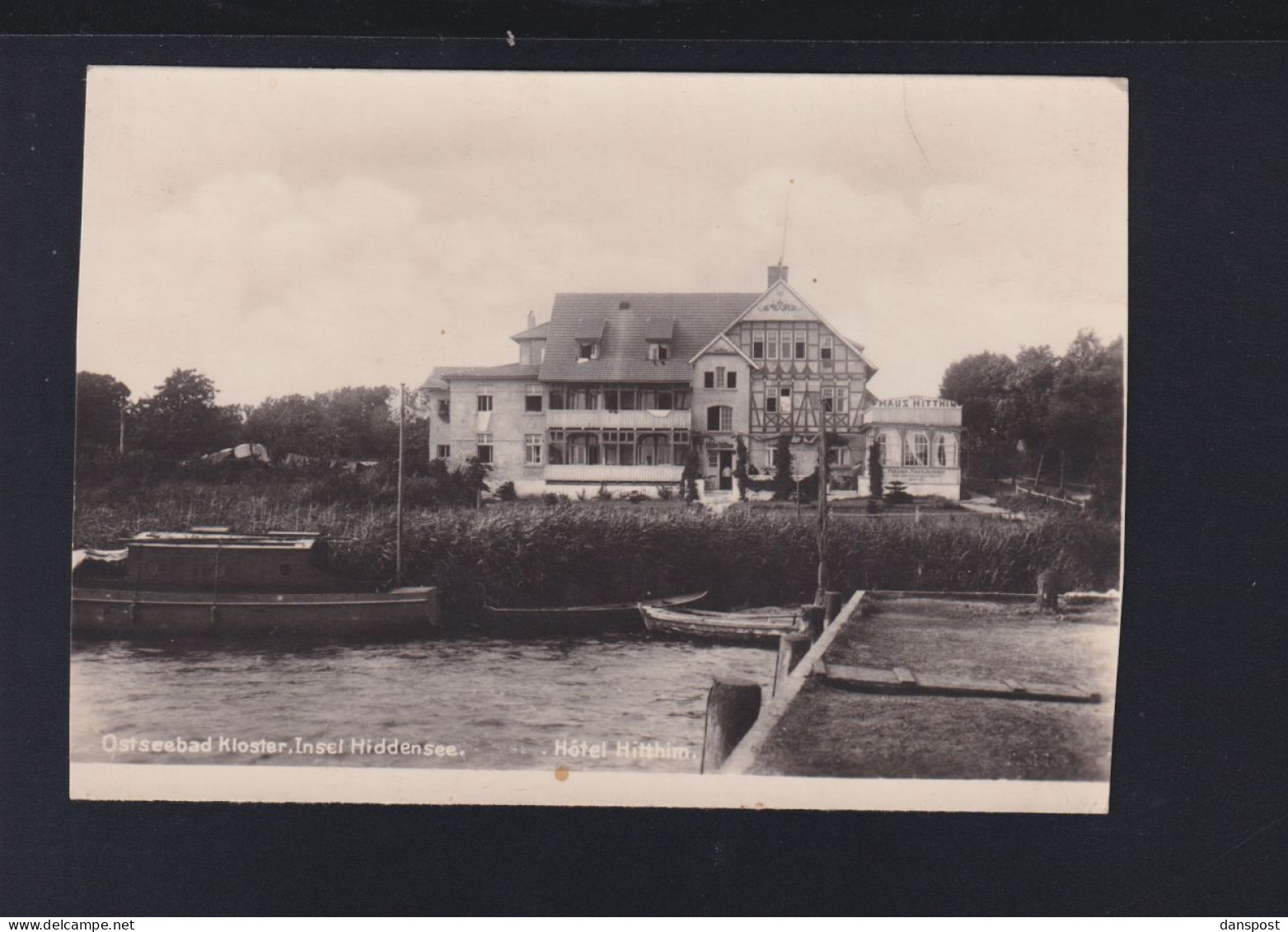 Dt. Reich AK Kloster Hiddensee Hotel Hitthim - Hiddensee