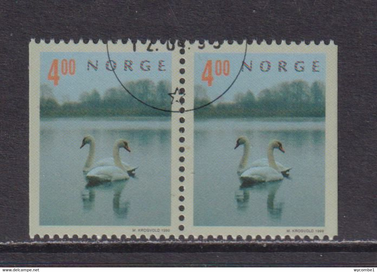 NORWAY - 1999 Tourism 4k  Booklet Pair  Used As Scan - Used Stamps
