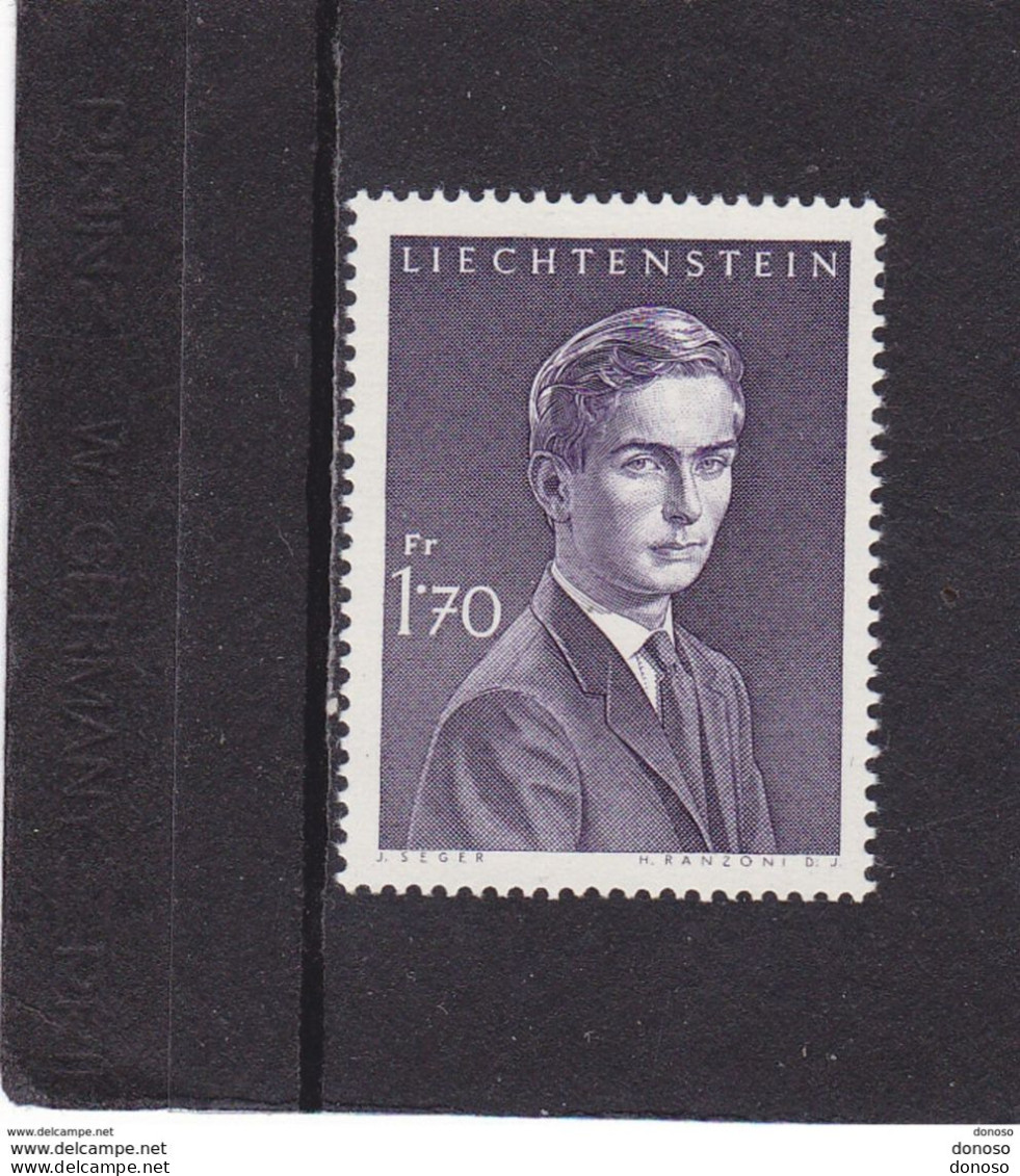 LIECHTENSTEIN 1959 PRINCE JEAN ADAM Yvert 349A NEUF** MNH Cote 2,75 Euros - Ongebruikt