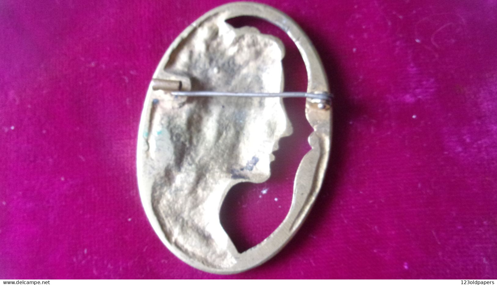 ART DECO  BROCHE FEMME CHEVELURE SIGNEE ML - Autres & Non Classés