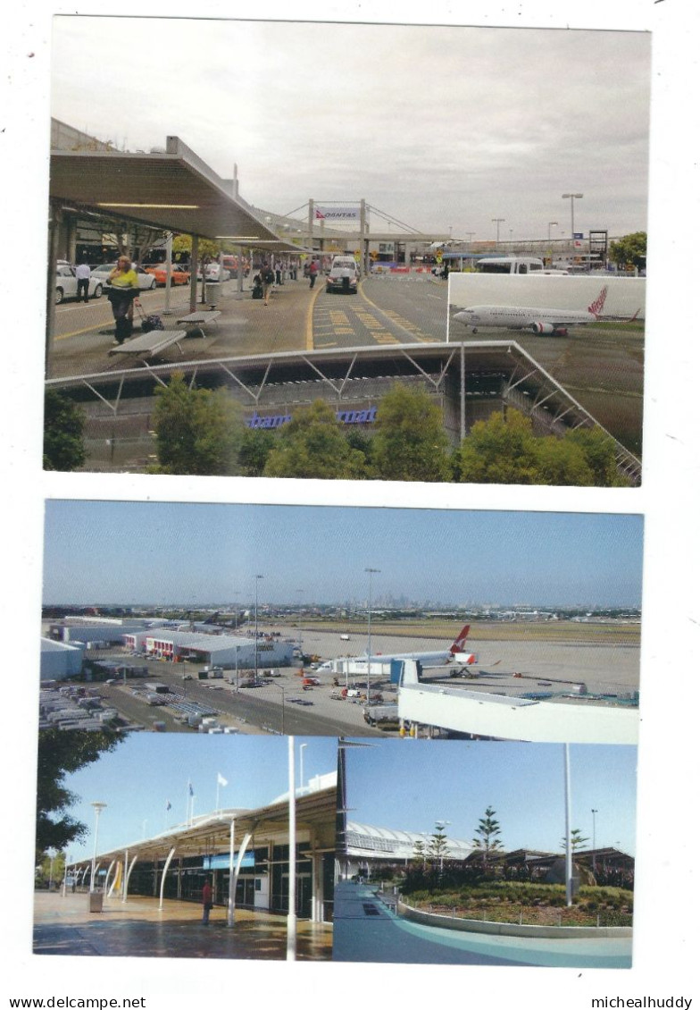 2 POSTCARDS AUSTRALIAN AIRPORTS  PUBLISHED IN   AUSTRALA - Vliegvelden