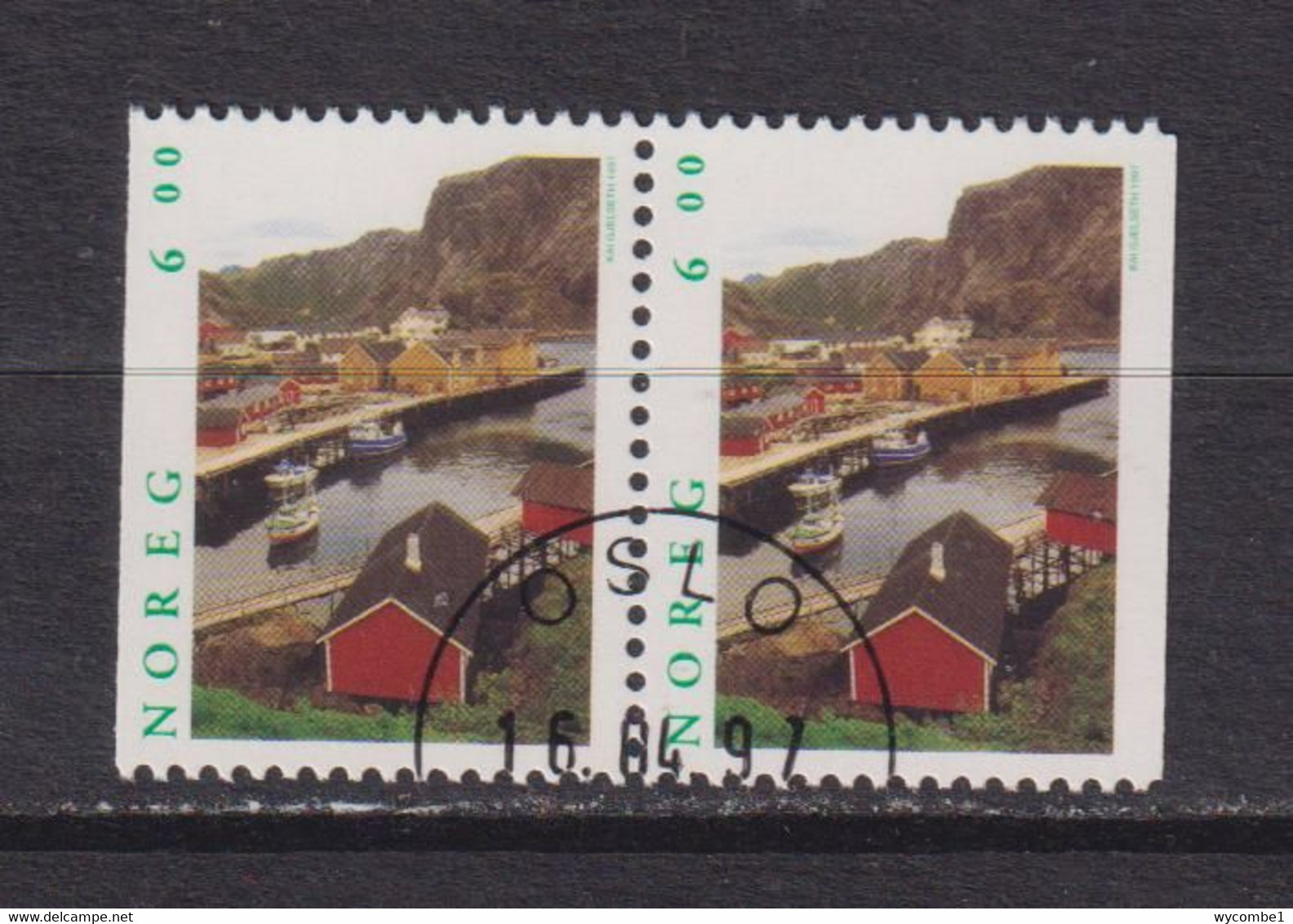 NORWAY - 1997 Tourism 6k  Booklet Pair  Used As Scan - Used Stamps