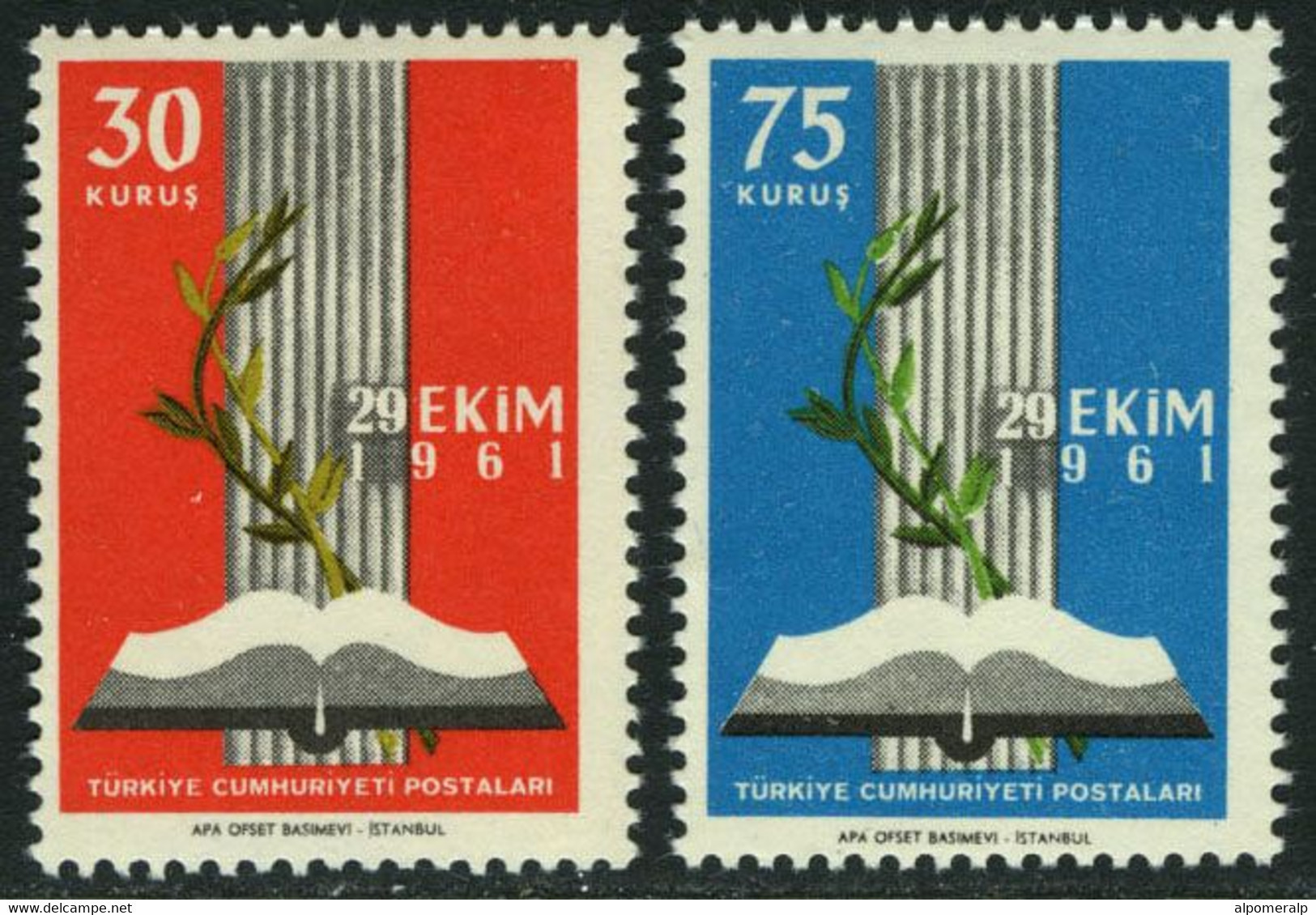 Türkiye 1961 Mi 1825-1826 MNH - Nuovi