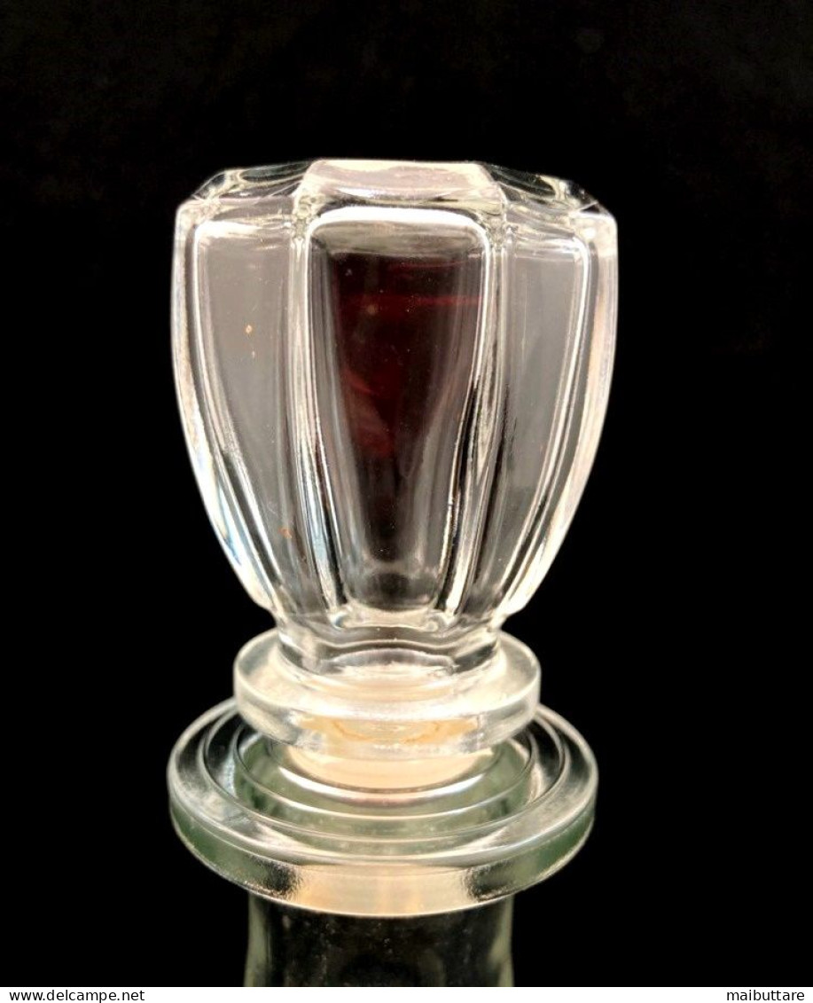 Bottiglia In Vetro A Forma Decagonale Con Tappo. Altezza Cm. 28. Base Cm. 9. Vintage - Whisky