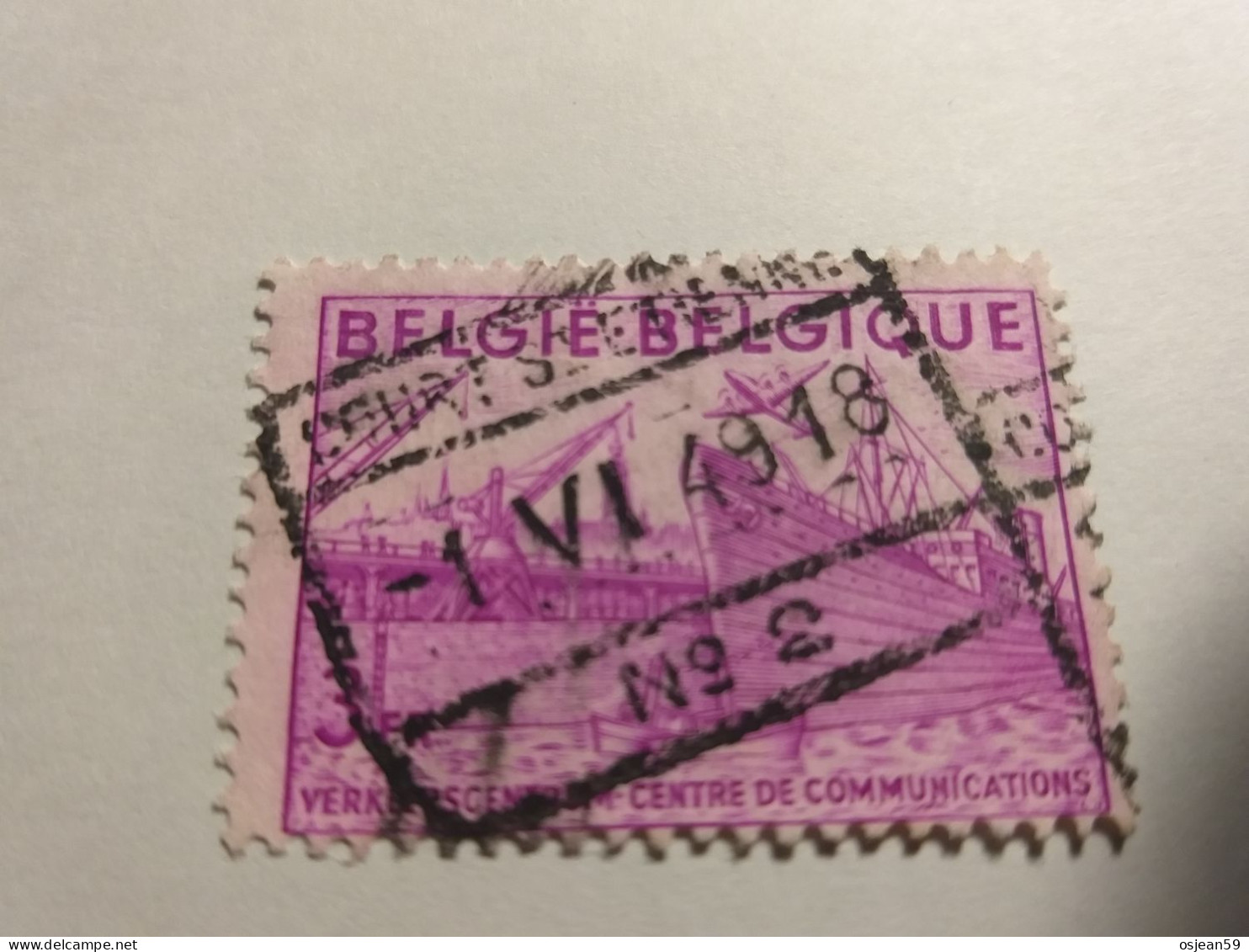 COB 770 . Oblitération Chemin De Fer Court St Etienne . - Used Stamps