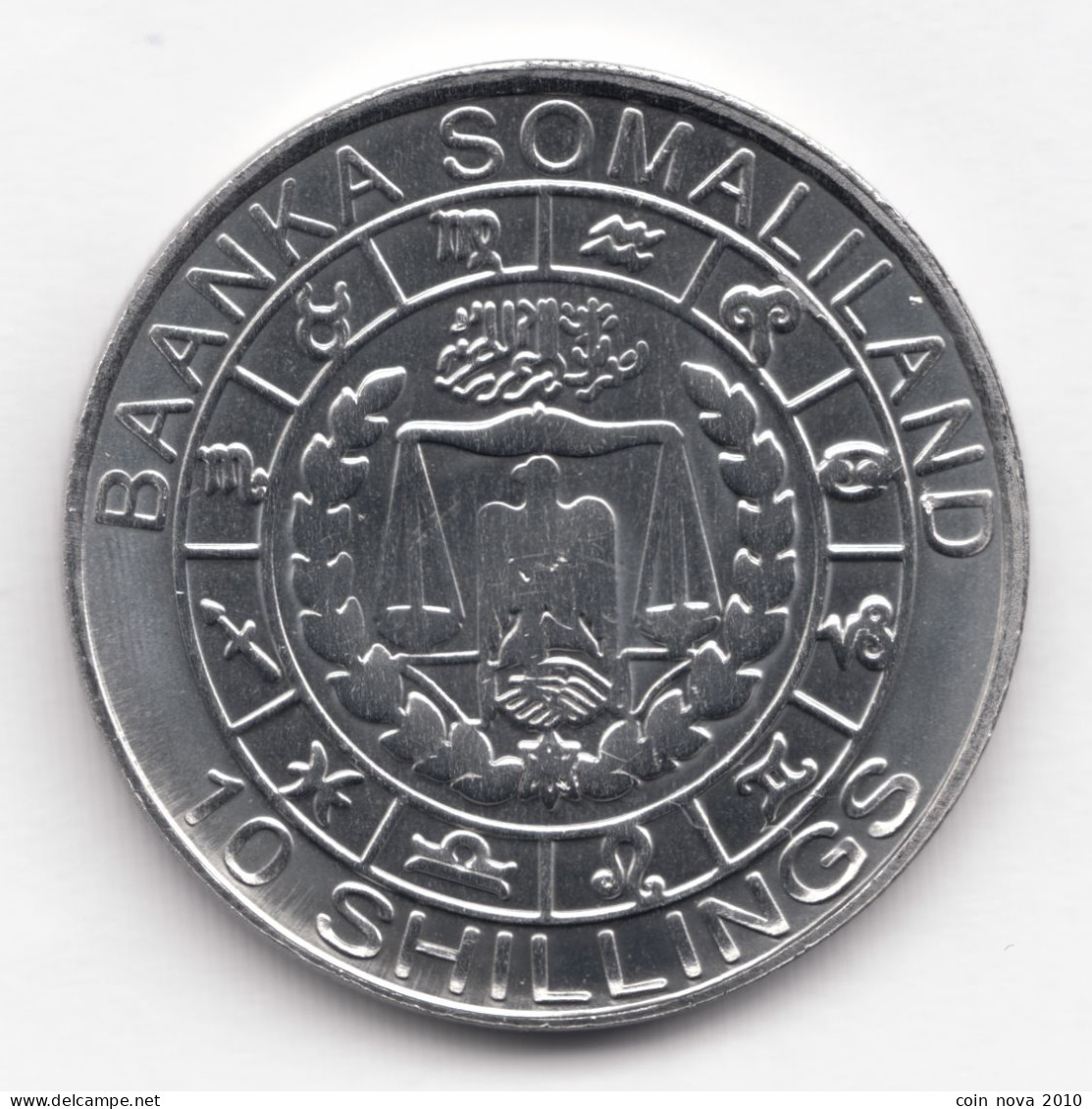 Somaliland 10 Shillings 2012 Greek Zodiac Aries 27 Mm 6 G Type 2 - Somalië