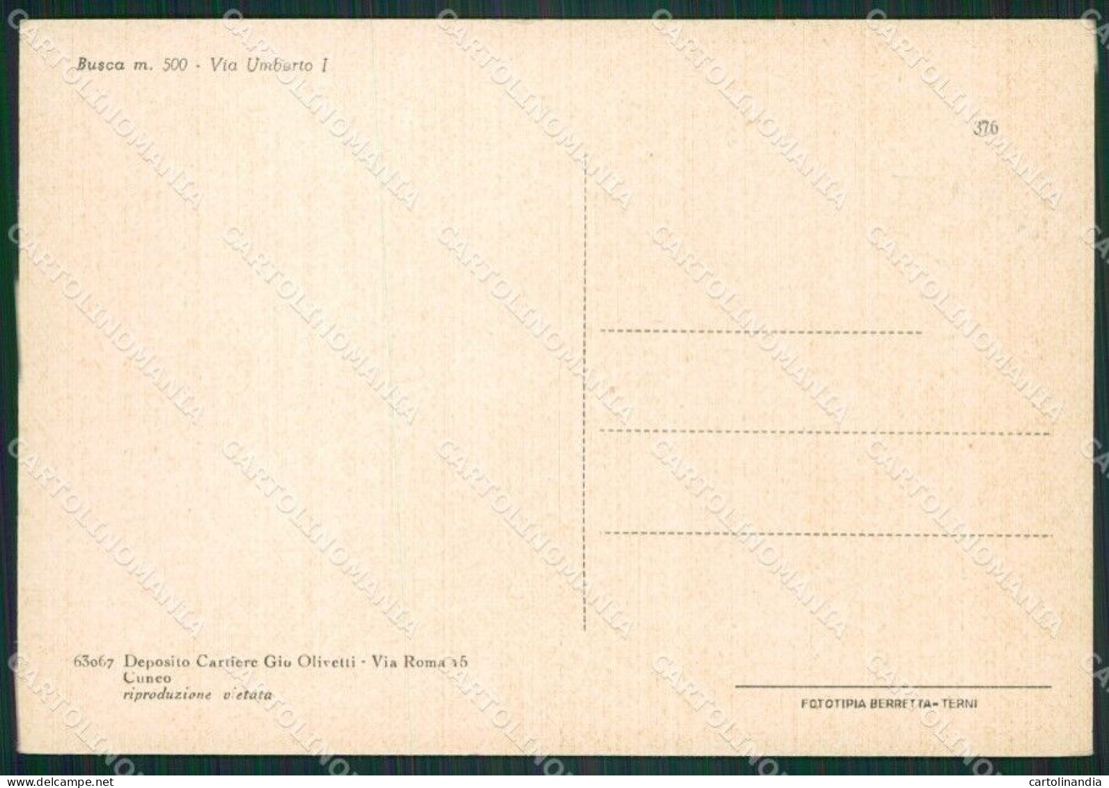 Cuneo Busca FG Cartolina ZK3202 - Cuneo