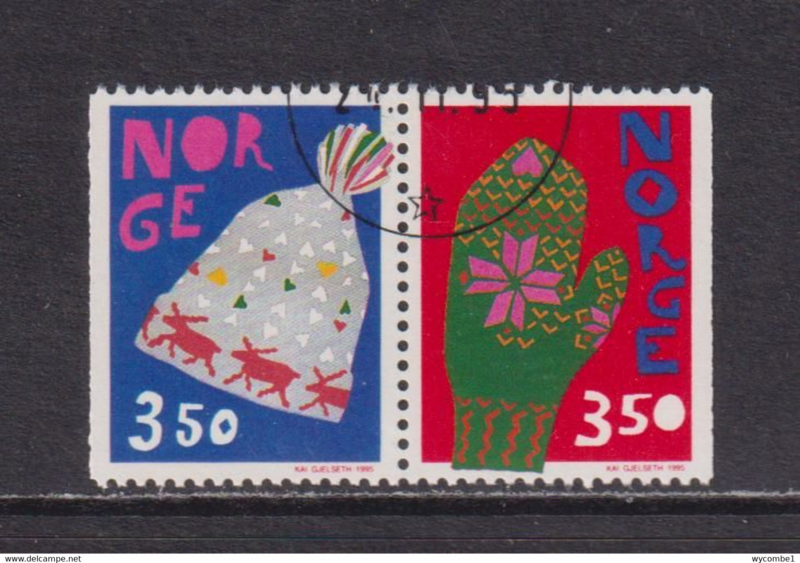 NORWAY - 1995 Christmas Booklet Pair Used As Scan - Oblitérés