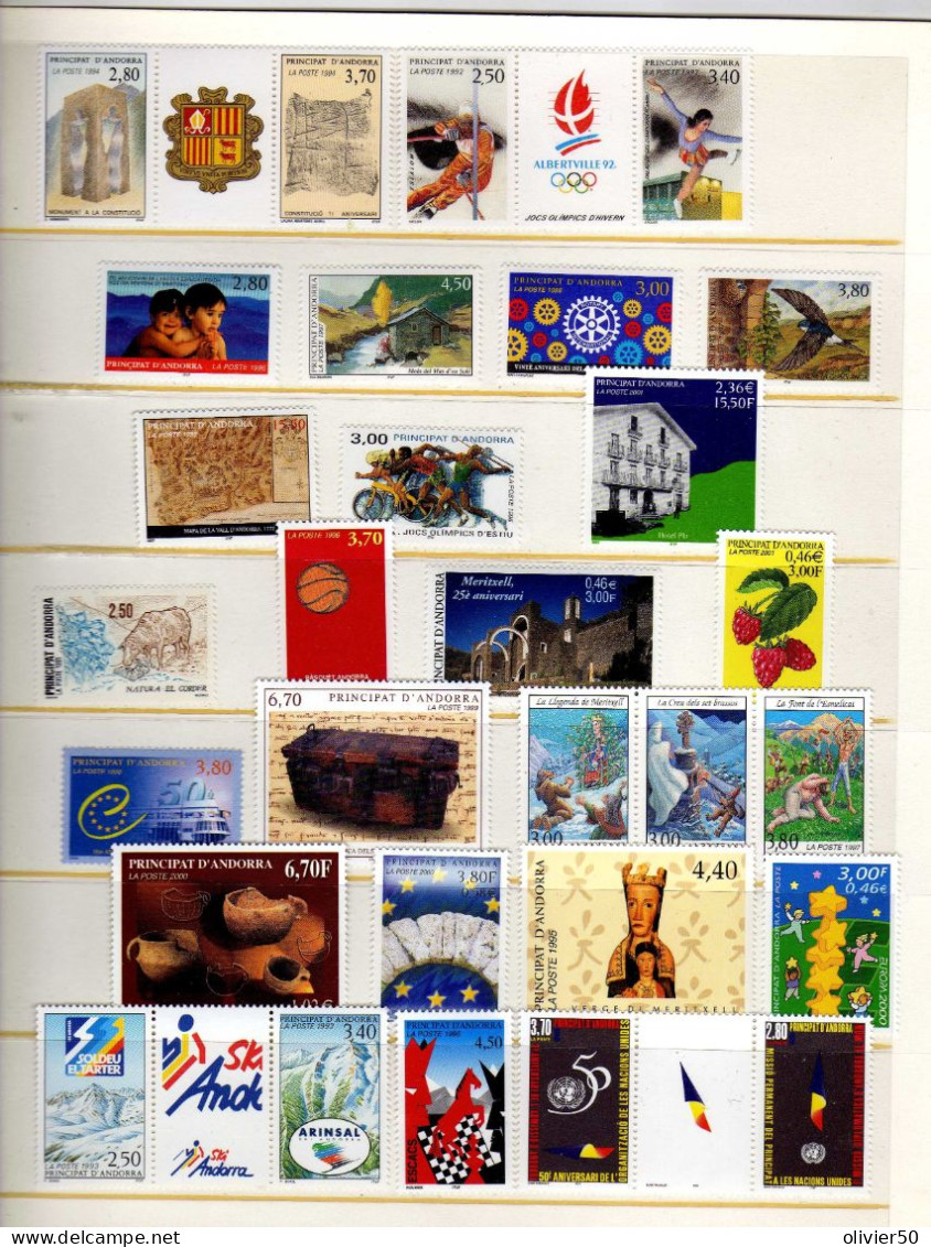 Andorre Francaise . Evenements - Legendes - Art - Neufs** - MNH - Unused Stamps