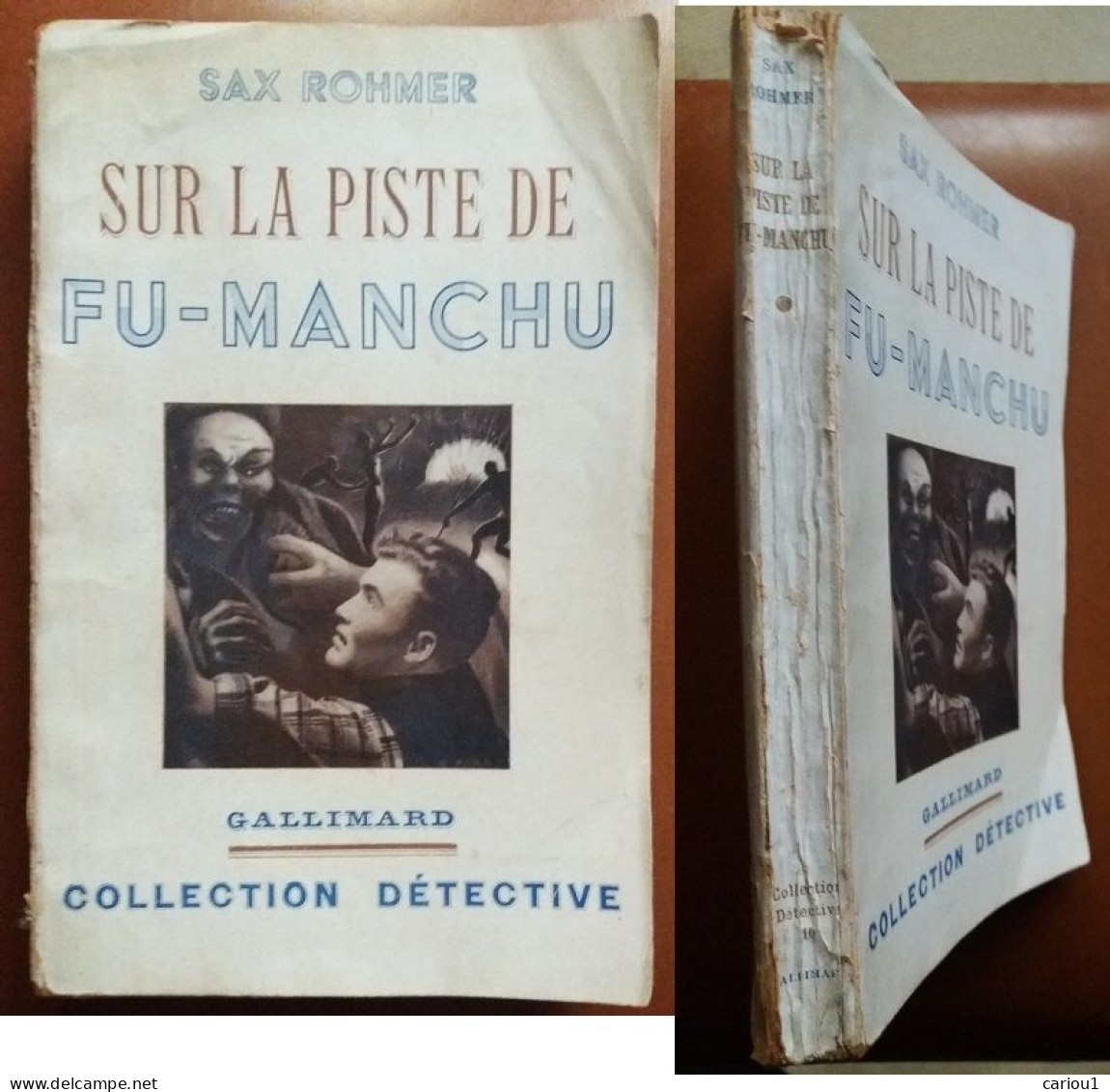 C1 Sax ROHMER - SUR LA PISTE DE FU MANCHU EO 1938 The Trail Of Fu Manchu SF PORT INCLUS France - NRF Gallimard