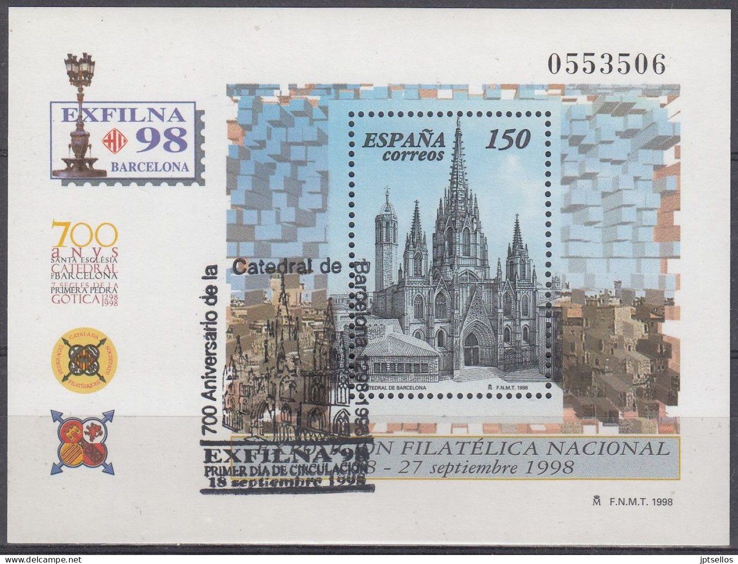 ESPAÑA 1998 Nº 3557 USADO PRIMER DIA - Used Stamps
