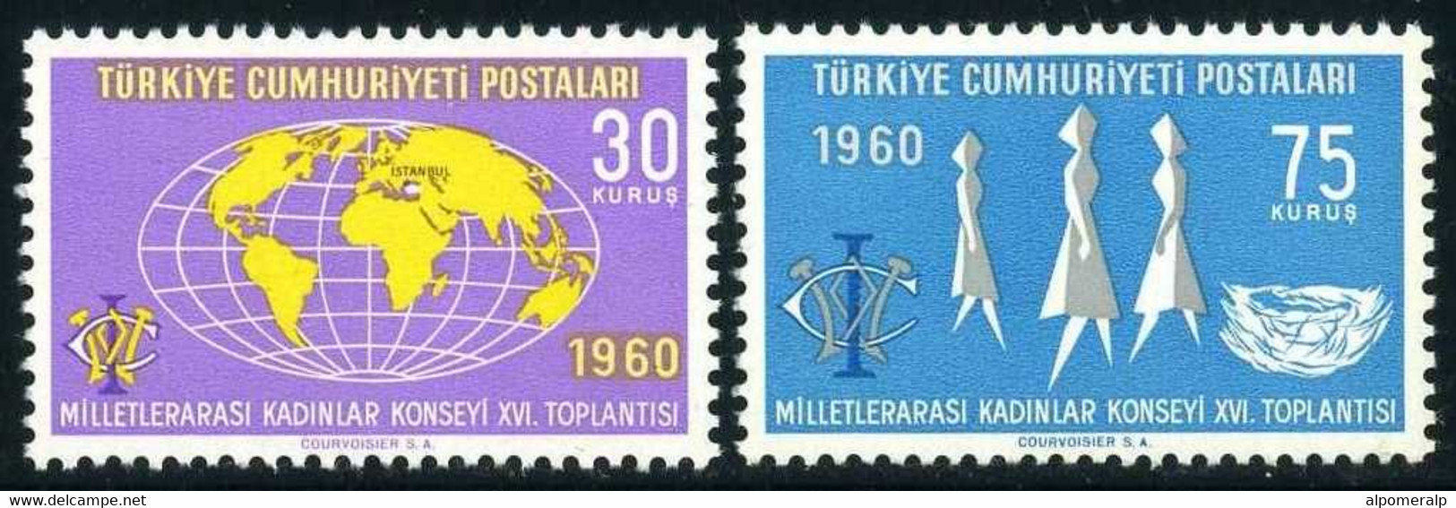 Türkiye 1960 Mi 1767-1768 MNH Women's Council - Ungebraucht