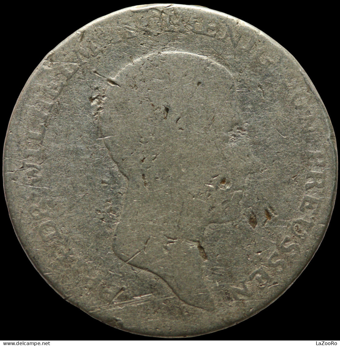 LaZooRo: Germany PRUSSIA 1/6 Thaler 1814 B F / VF - Silver - Piccole Monete & Altre Suddivisioni