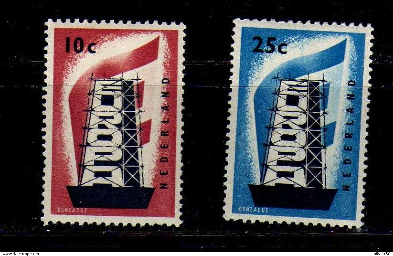 Pass-Bas - 1956 - Europa - Neufs* - MLH - Unused Stamps
