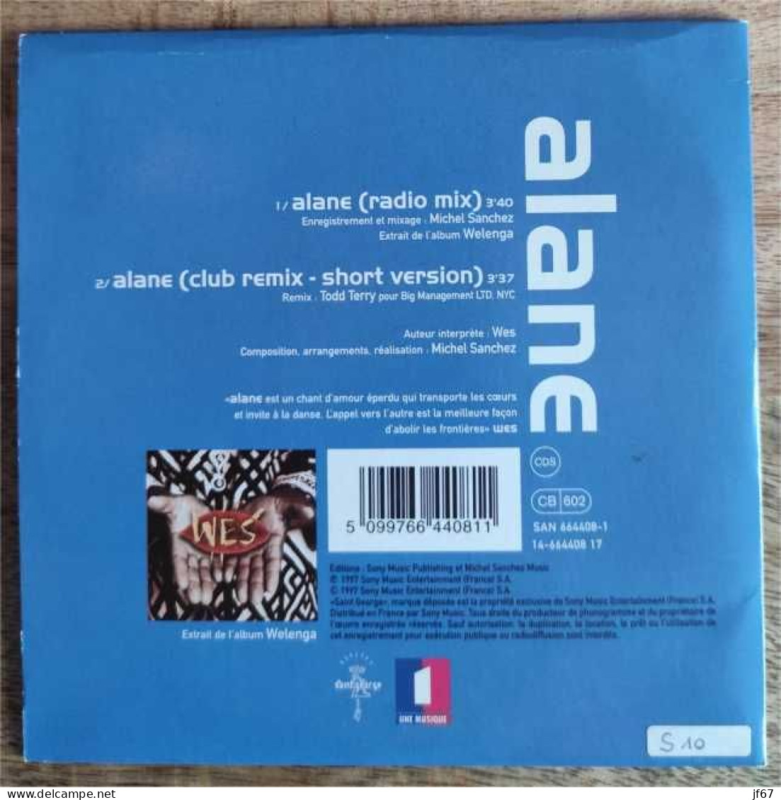 Wes – Alane (CD Single) - Sonstige & Ohne Zuordnung