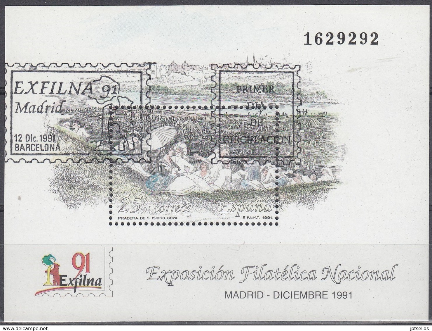 ESPAÑA 1991 Nº HB-3145 USADO 1º DIA - Used Stamps