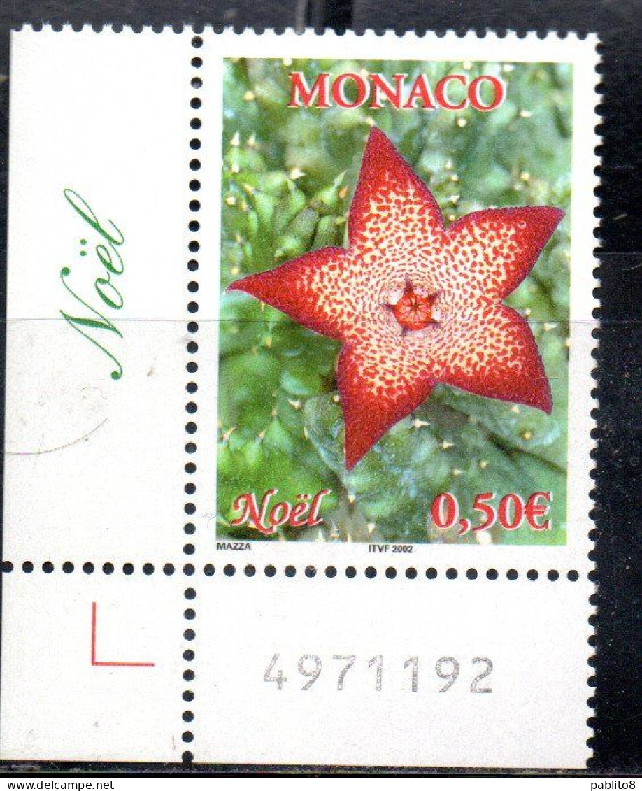 MONACO 2002 CHRISTMAS NOEL WEIHNACHTEN NATALE NAVIDAD 0.50€ MNH - Unused Stamps