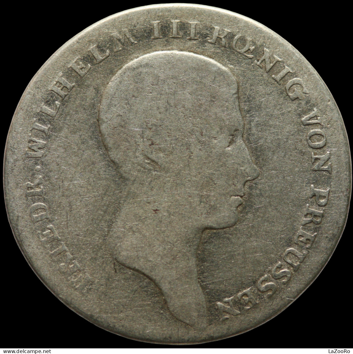 LaZooRo: Germany PRUSSIA 1/6 Thaler 1812 A F / VF - Silver - Monedas Pequeñas & Otras Subdivisiones