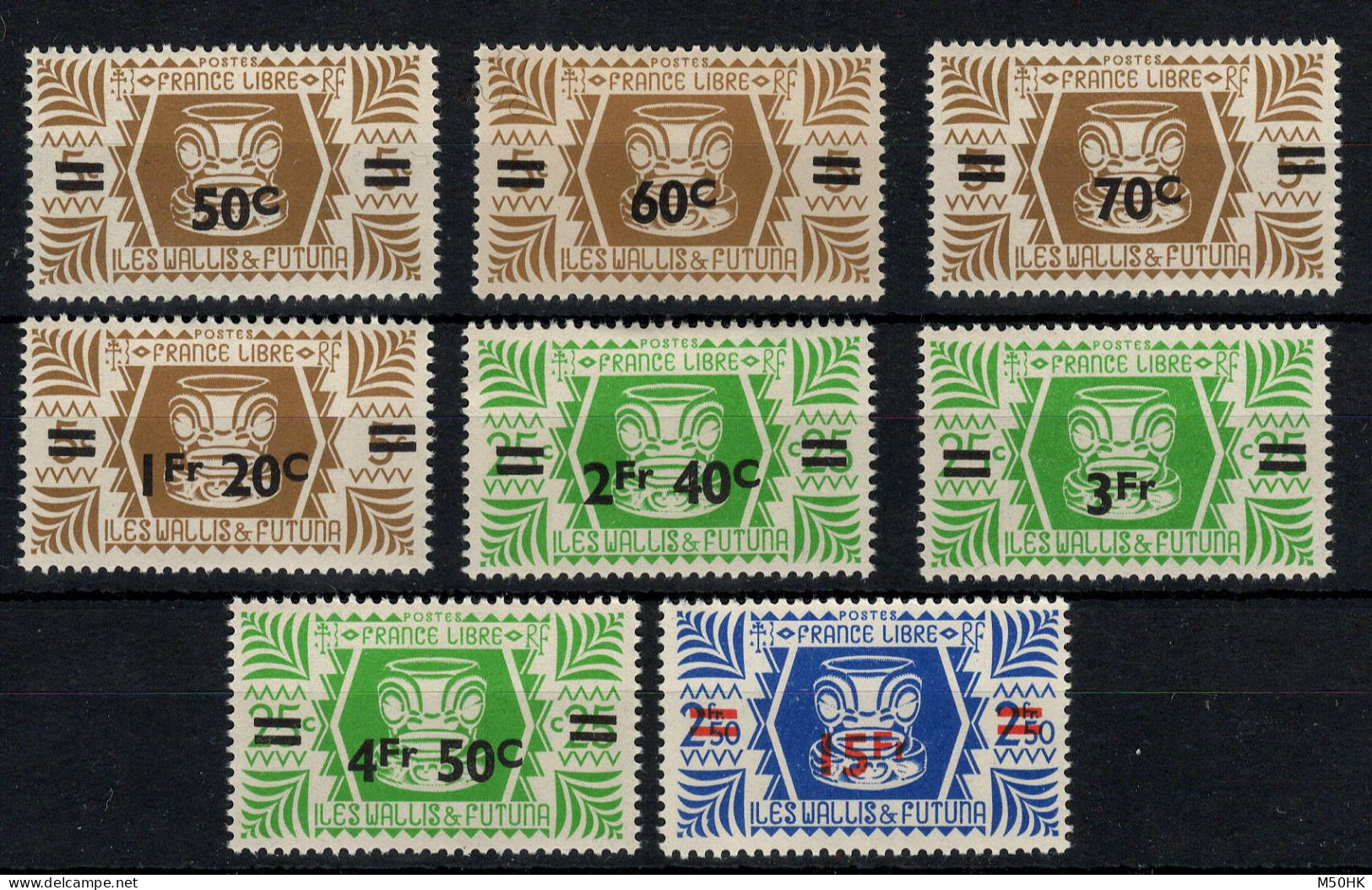 Wallis Et Futuna - YV 148 à 155 N** MNH Luxe Complete , Série De Londres Surchargée , Cote 16 Euros - Nuovi