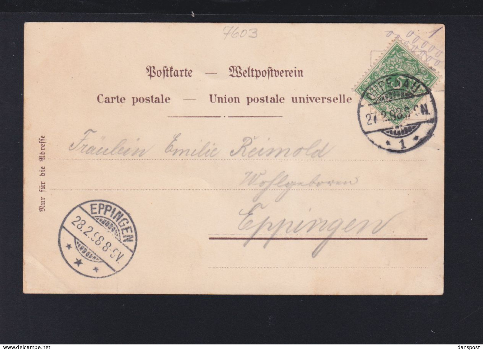 Dt. Reich Litho Antogast 1898 - Oppenau